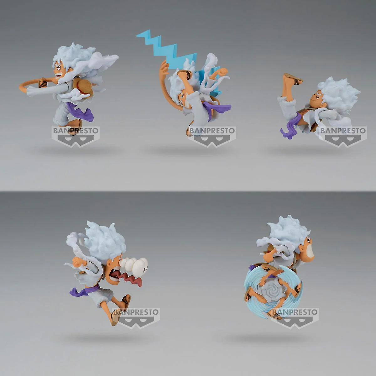 WORLD COLLECTABLE FIGURE WCF - MONKEY D. LUFFY GEAR 5 NIKA SPECIAL ONE PIECE 5 FIGURAS - Image 5