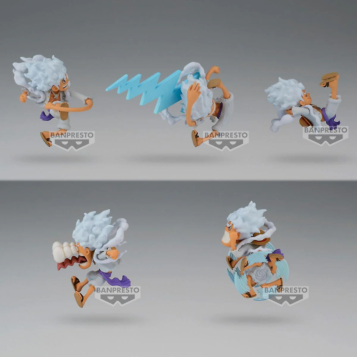 WORLD COLLECTABLE FIGURE WCF - MONKEY D. LUFFY GEAR 5 NIKA SPECIAL ONE PIECE 5 FIGURAS - Image 7