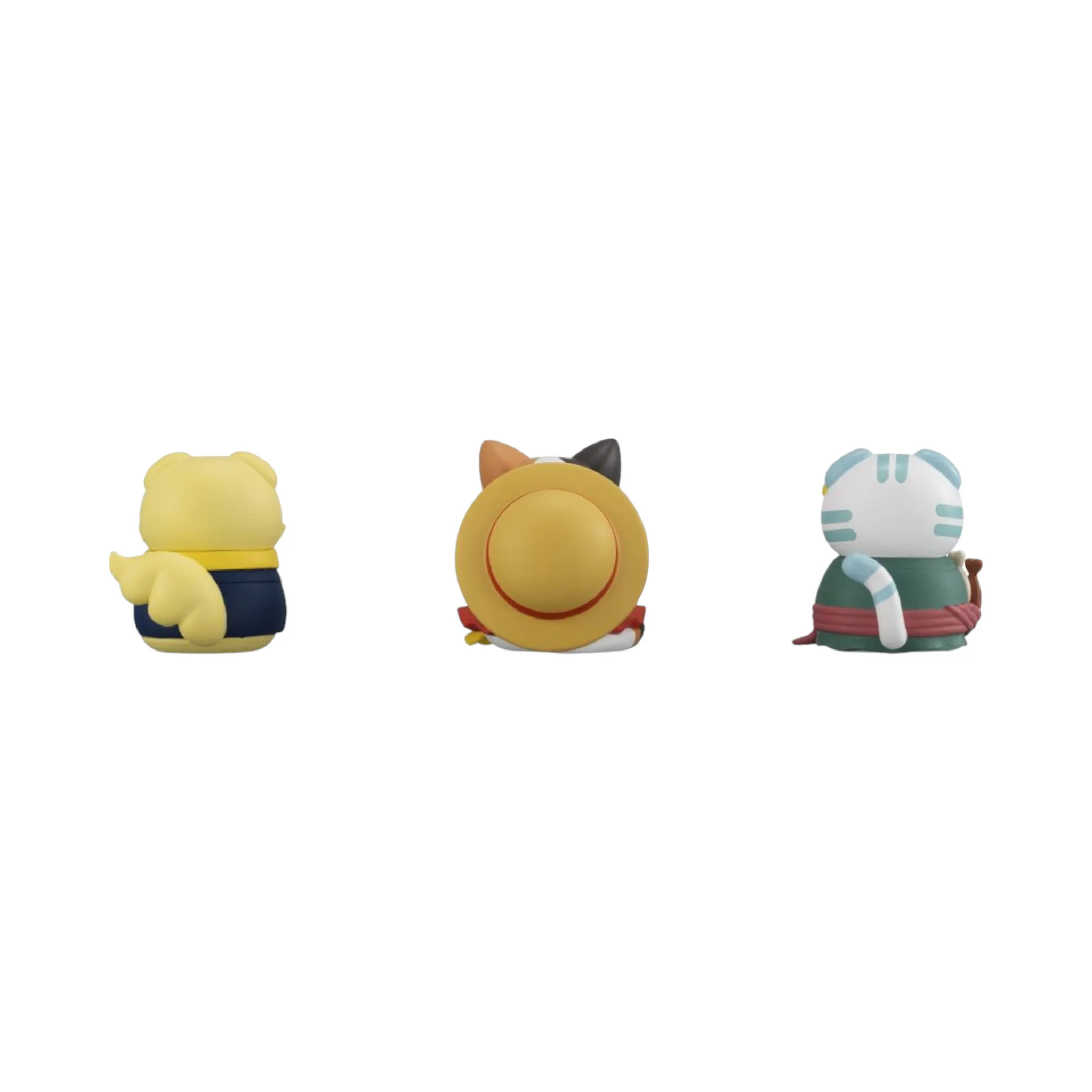 ONE PIECE MEGA CAT PROJECT HAPPY TRIO LUFFY SANJI ZORO LIMITED EDITION (3CM) - Image 4
