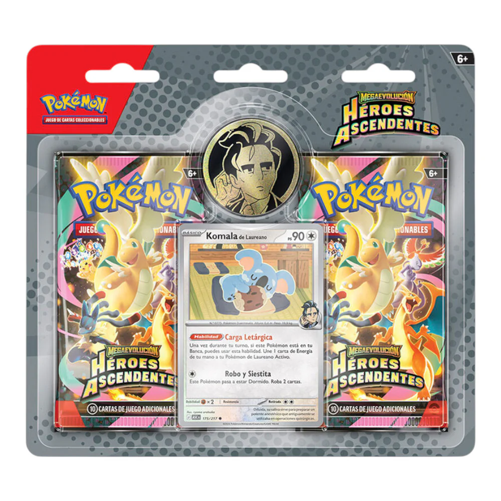 BLISTER 2 SOBRES POKEMON HEROES ASCENDENTES (ESPAÑOL)