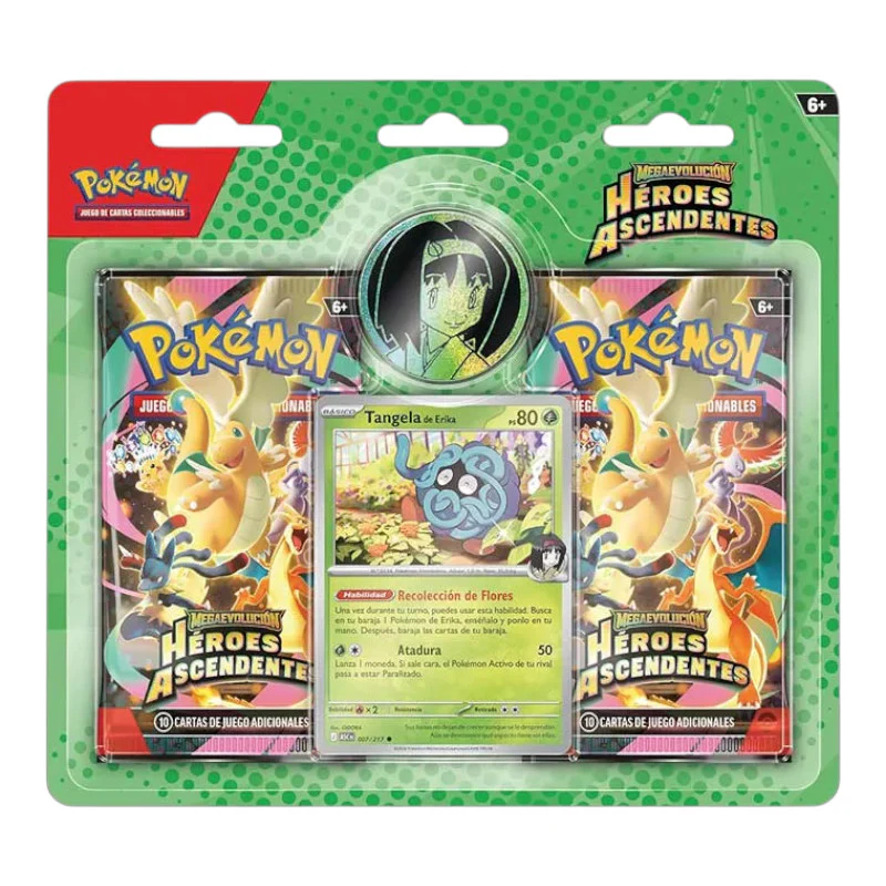 BLISTER 2 SOBRES POKEMON HEROES ASCENDENTES (ESPAÑOL) - Image 2