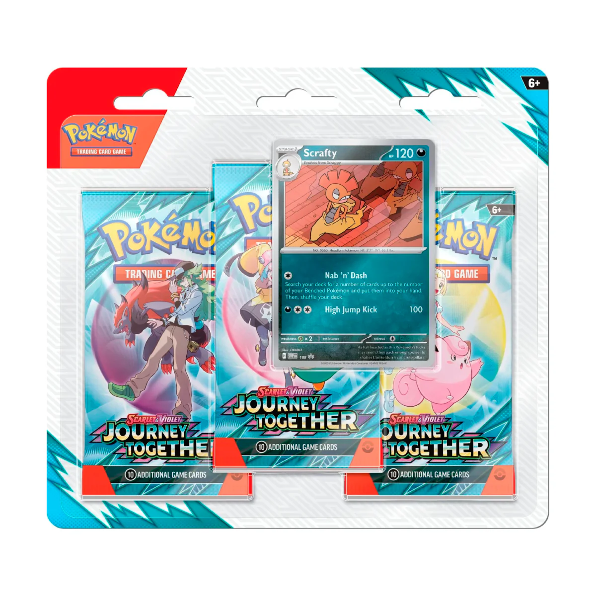 BLISTER 3 PACK POKEMON JOURNEY TOGETHER SV9 (INGLÉS) - Image 3