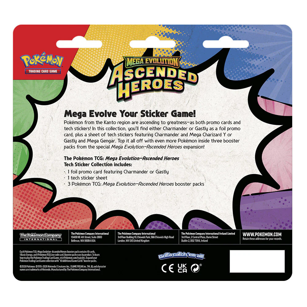 BLISTER 3 SOBRES TECH STICKER POKEMON ASCENDED HEROES (INGLÉS) - Image 2