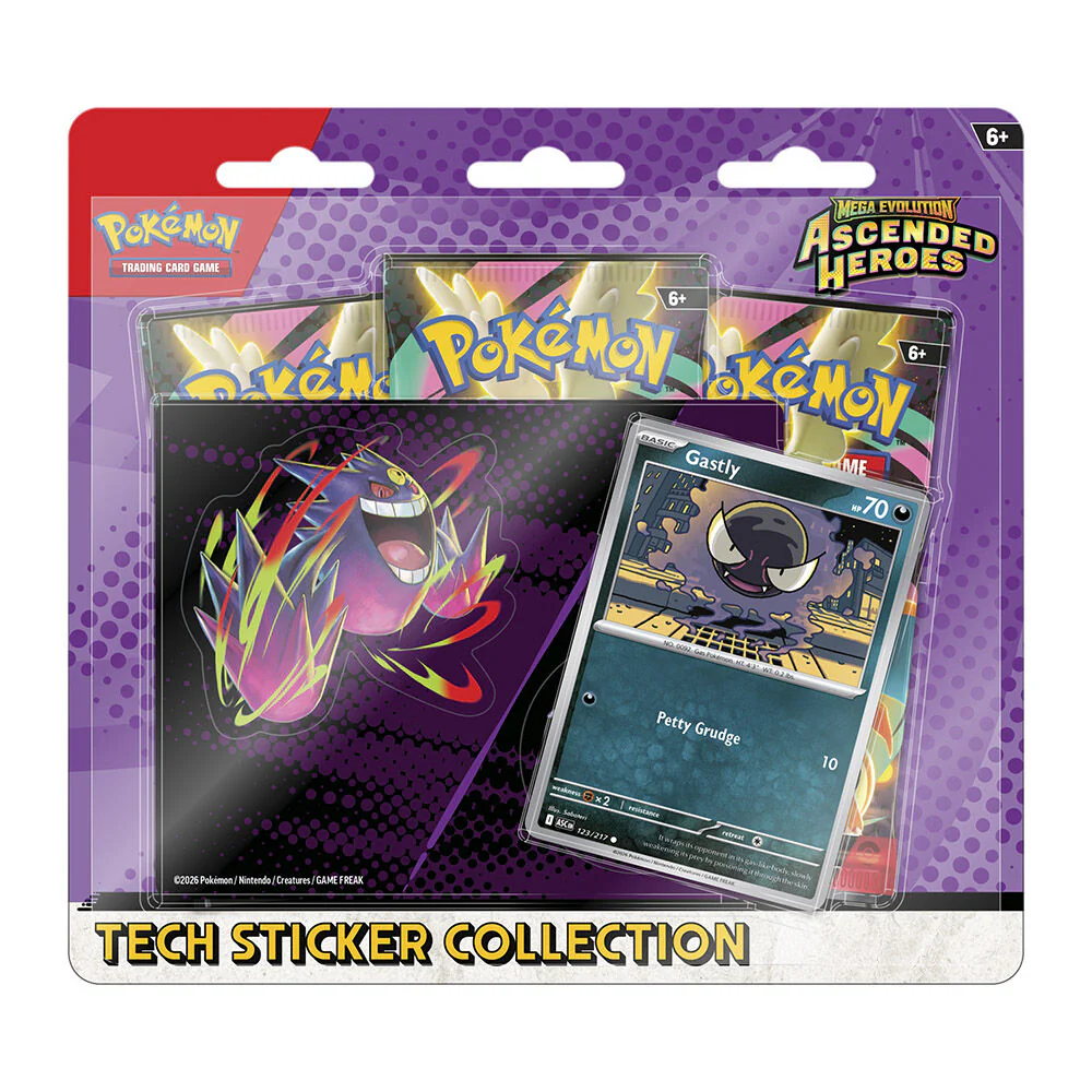 BLISTER 3 SOBRES TECH STICKER POKEMON ASCENDED HEROES (INGLÉS) - Image 3