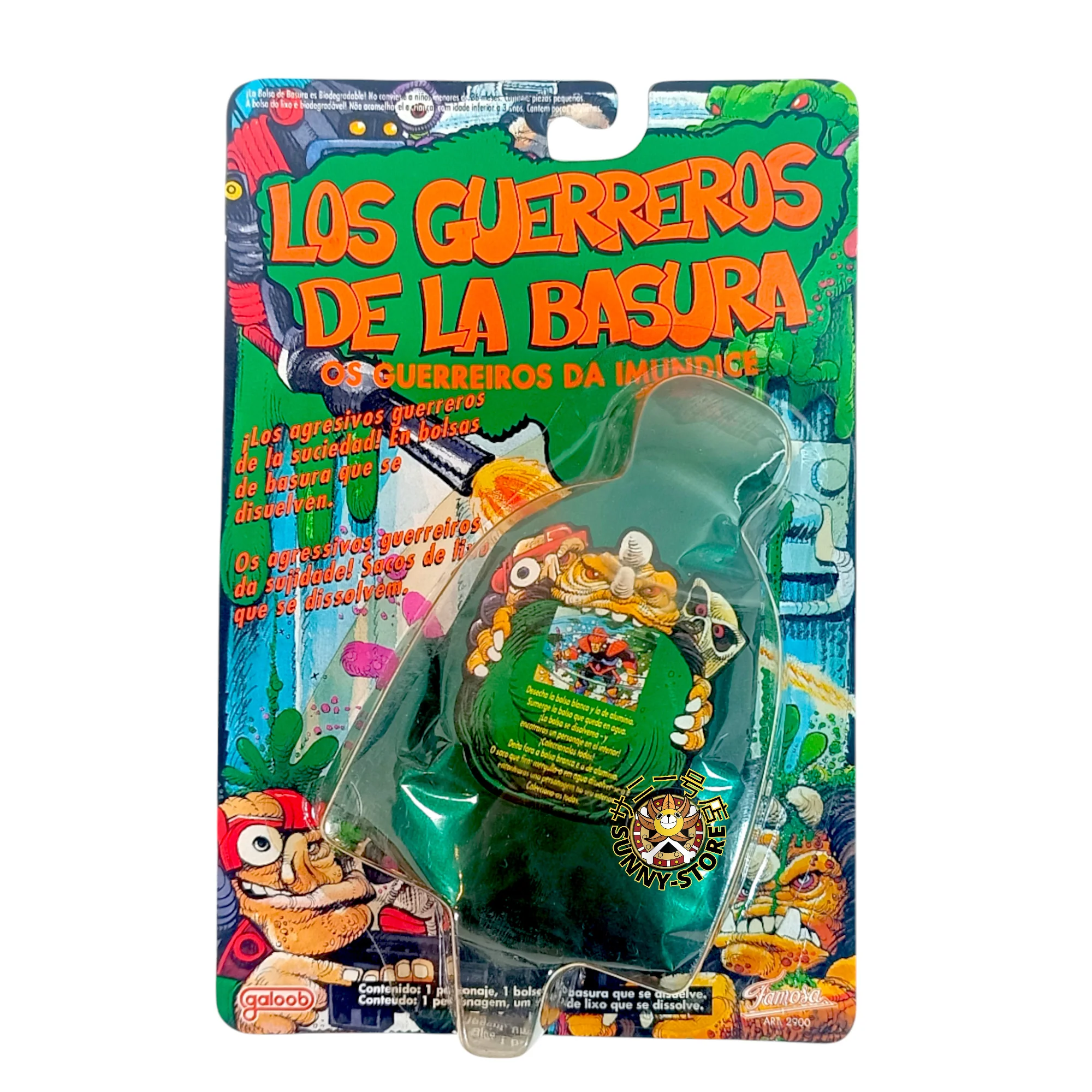 BLISTER LOS GUERREROS DE LA BASURA - TRASH BAG BUNCH - GALOOB FAMOSA 1991