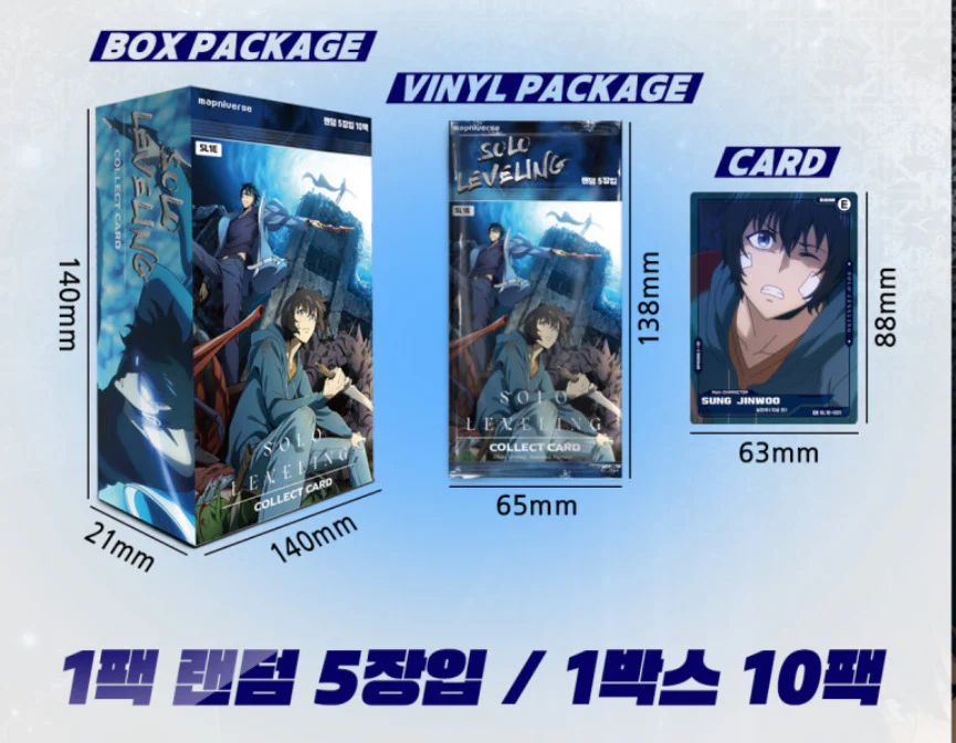 BOOSTER BOX SOLO LEVELING VOL 1 COLLECT CARD MAPNIVERSE SL1E (COREANO) - Image 3