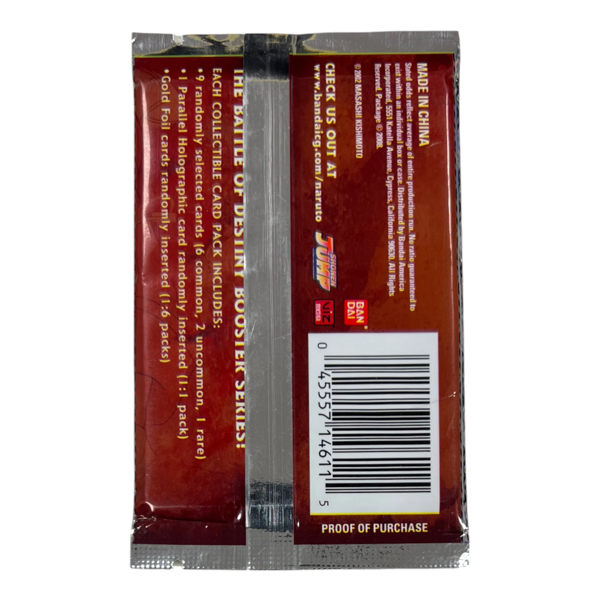 BOOSTER NARUTO CCG "BATTLE OF DESTINY" NARUTO BANDAI SEALED - Image 2