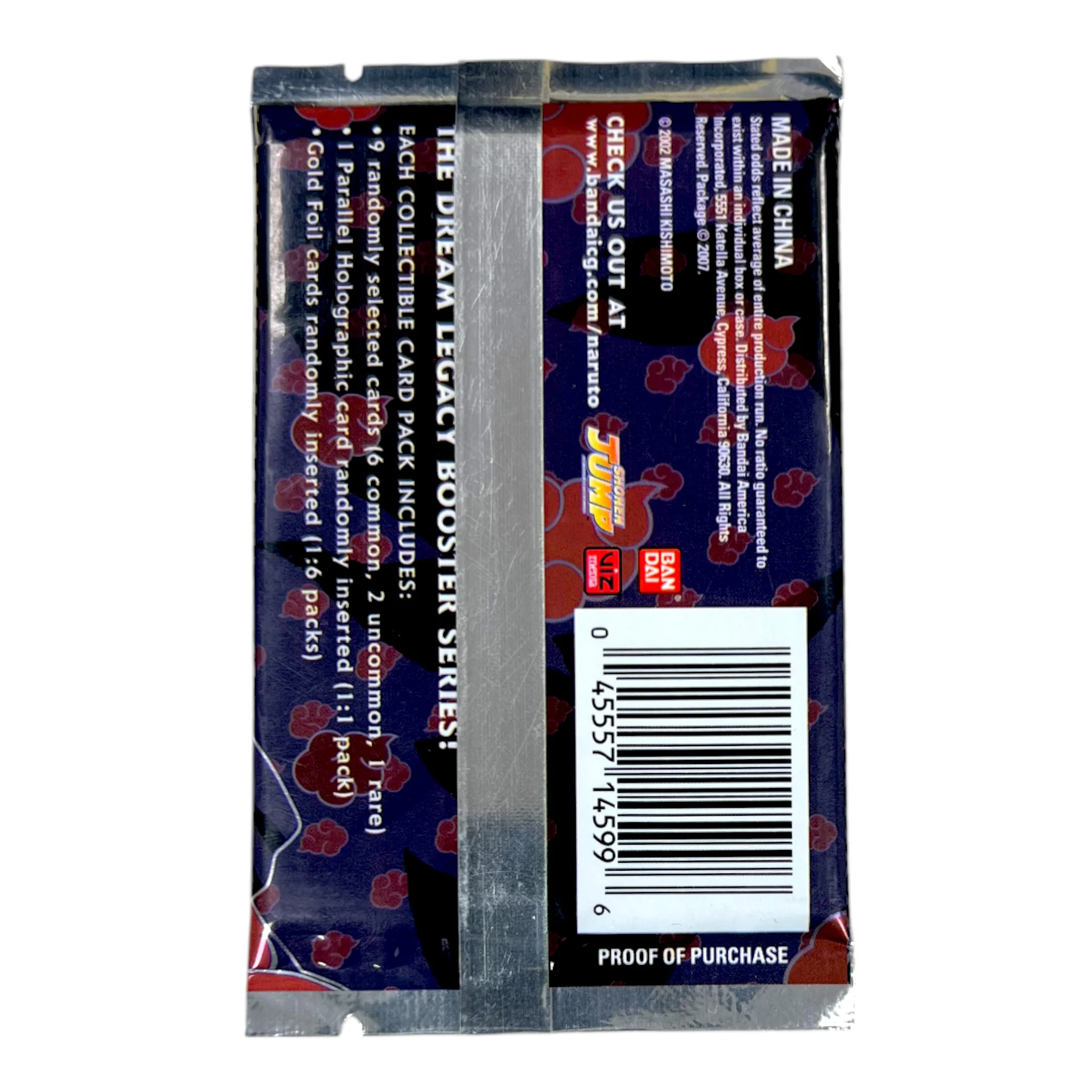 BOOSTER NARUTO CCG "THE DREAM LEGACY" ITACHI BANDAI SEALED - Image 2