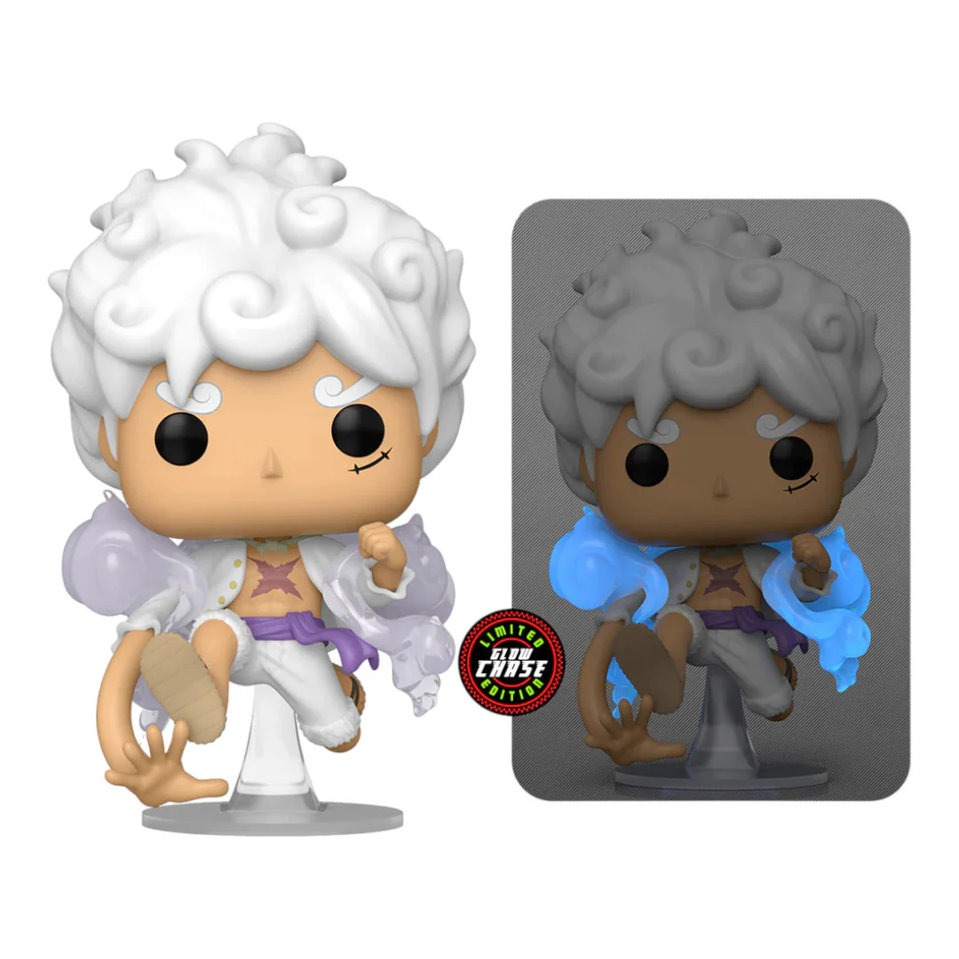 BUNDLE FUNKO POP ONE PIECE LUFFY GEAR FIVE #1607 - NORMAL + CHASE - Image 2
