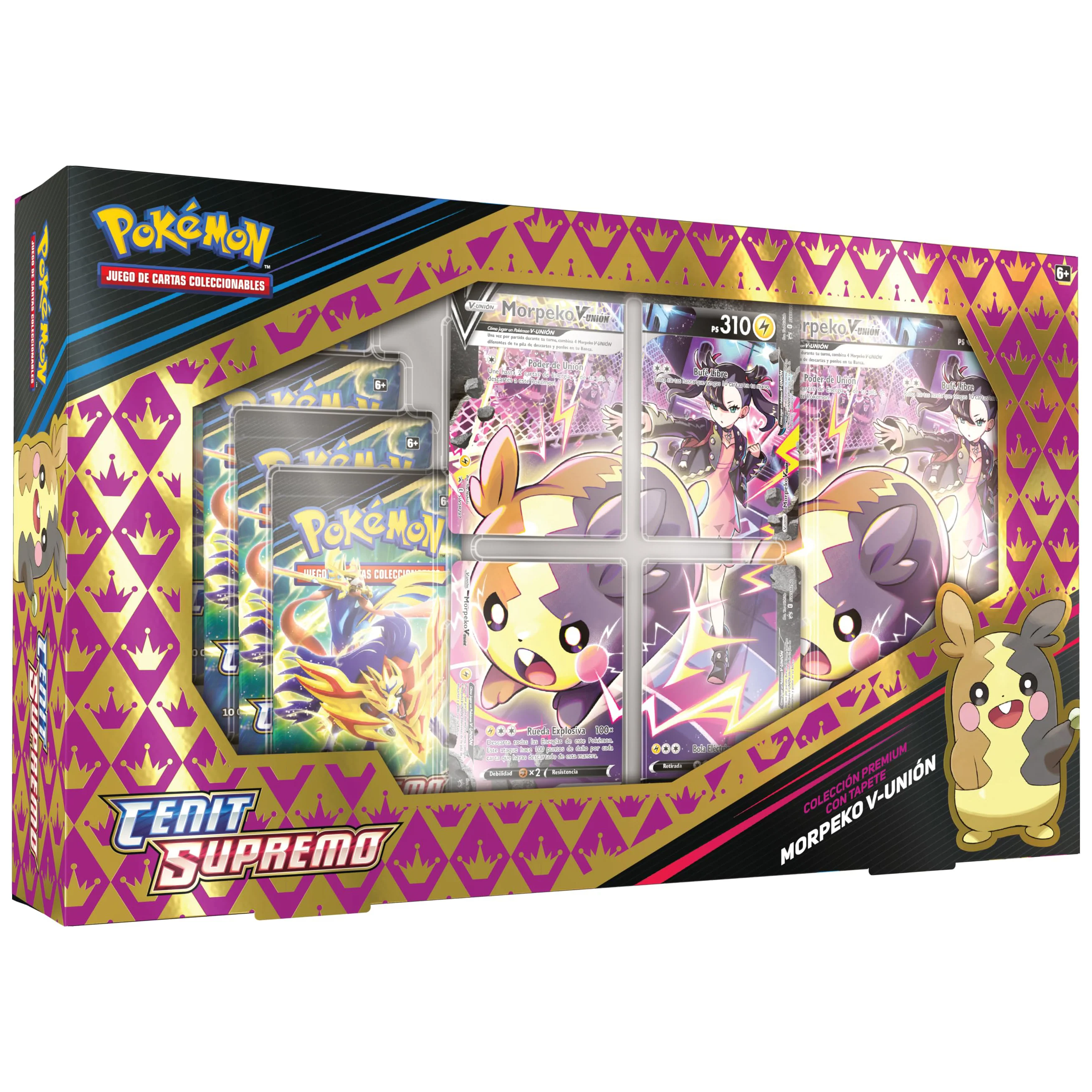 COLECCIÓN PREMIUM MORPEKO V-UNIÓN CENIT SUPREMO POKEMON (ESPAÑOL)