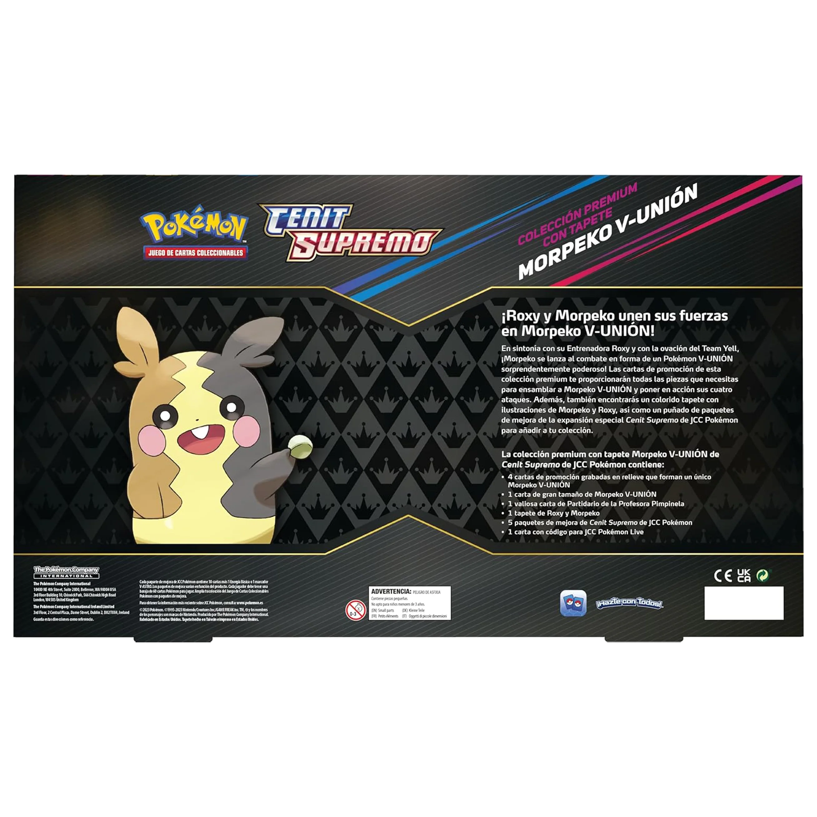 COLECCIÓN PREMIUM MORPEKO V-UNIÓN CENIT SUPREMO POKEMON (ESPAÑOL) - Image 2