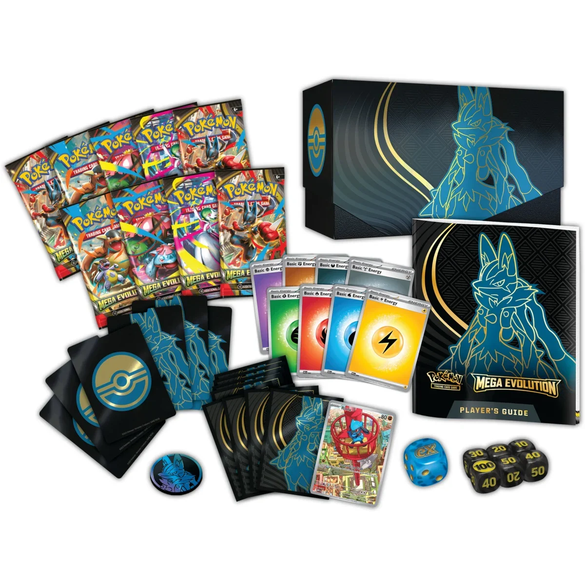 ETB POKEMON MEGA EVOLUCIONES LUCARIO SV11 - ELITE TRAINER BOX (ESPAÑOL) - Image 2