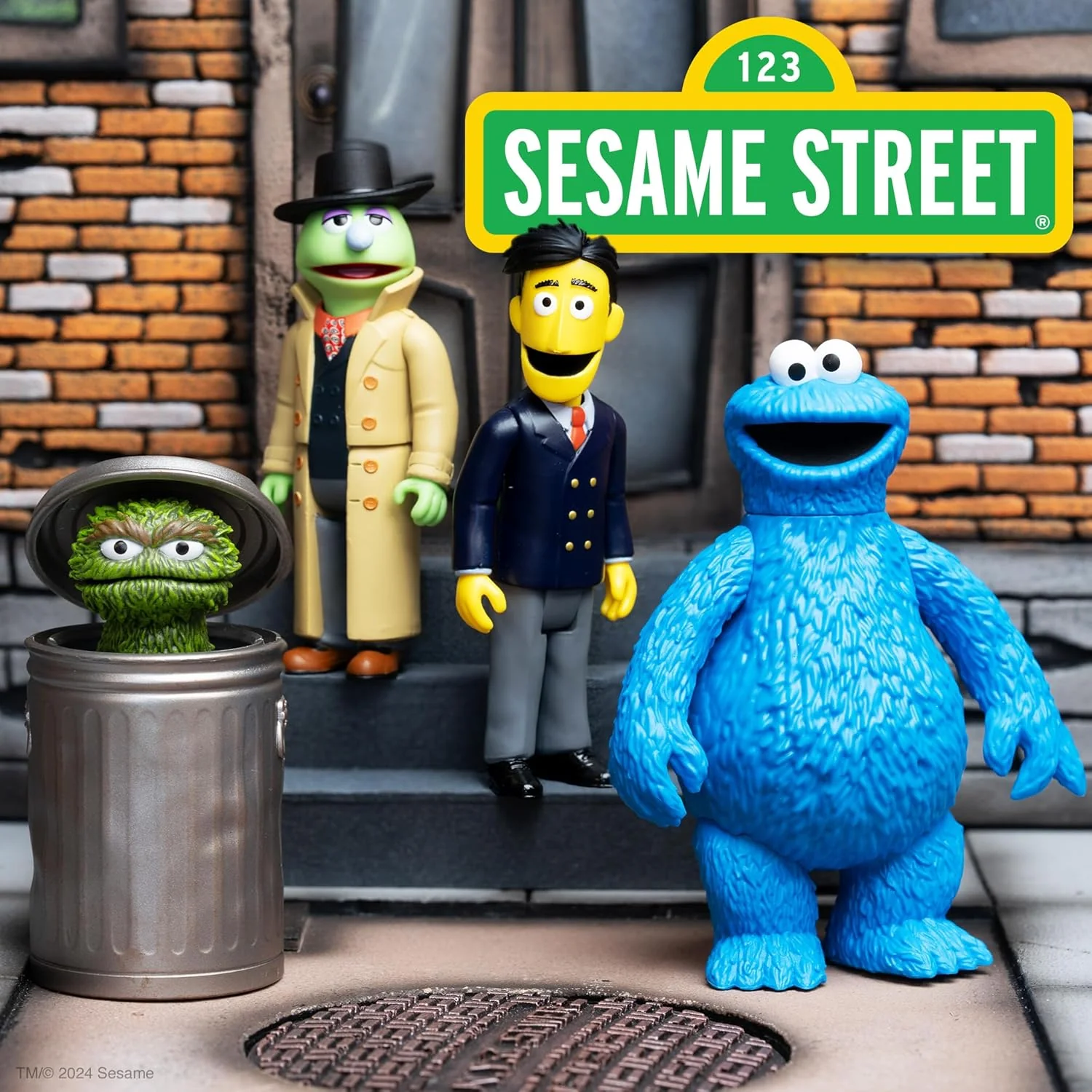 FIGURA COOKIE MONSTER SESAME STREET WAVE 2 - REACTION SUPER7 - Image 5
