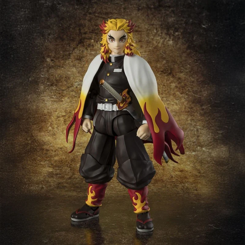 FIGURA KYOJURO RENGOKU DEMON SLAYER - KIMETSU NO YAIBA - S.H. FIGUARTS BANDAI TAMASHII NATIONS - Image 2