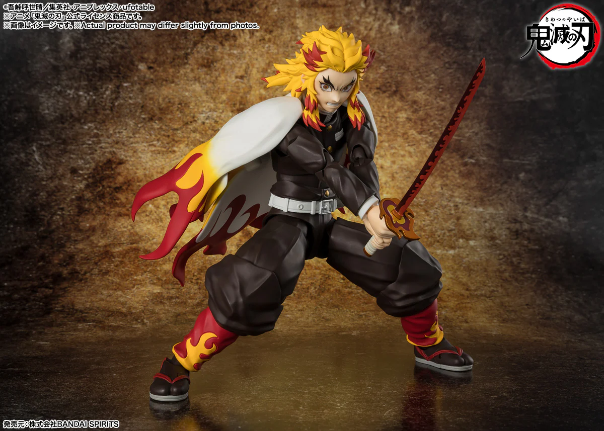 FIGURA KYOJURO RENGOKU DEMON SLAYER - KIMETSU NO YAIBA - S.H. FIGUARTS BANDAI TAMASHII NATIONS - Image 4