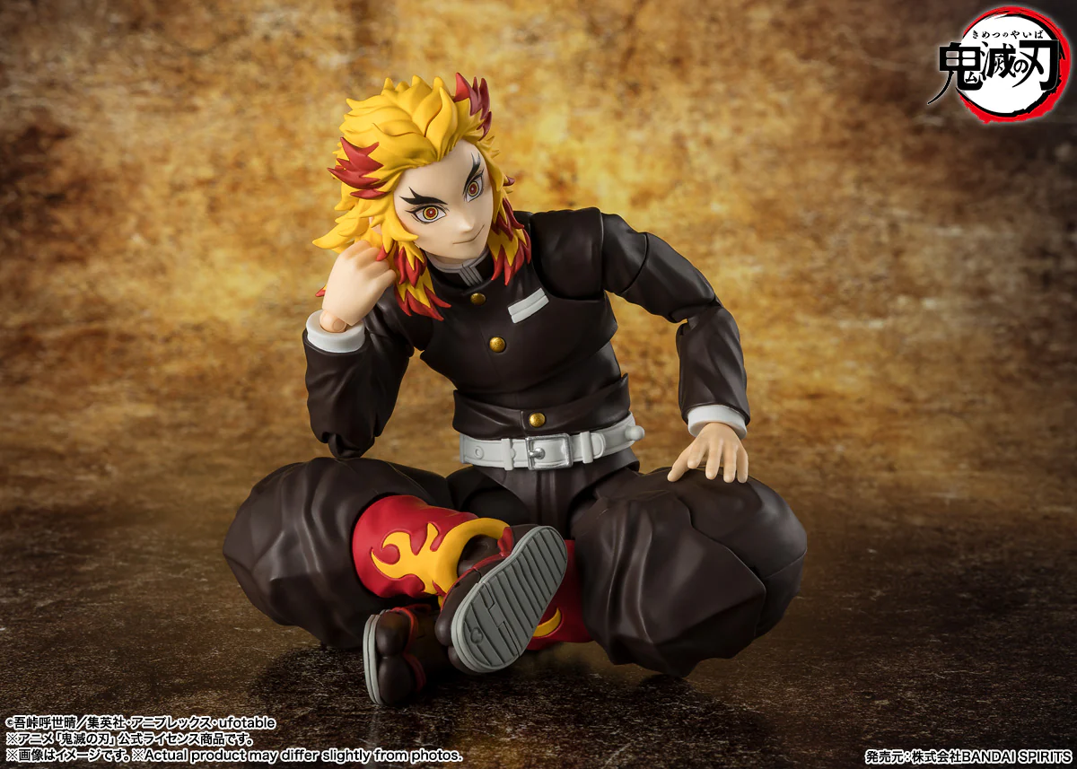FIGURA KYOJURO RENGOKU DEMON SLAYER - KIMETSU NO YAIBA - S.H. FIGUARTS BANDAI TAMASHII NATIONS - Image 5