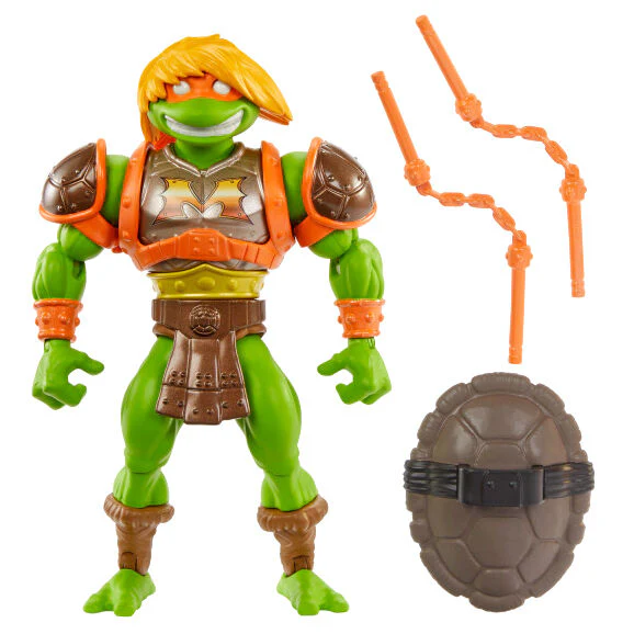 FIGURA MICHELANGELO TURTLES OF GRAYSKULL MASTERS OF THE UNIVERSE ORIGINS WAVE 3 - Image 3