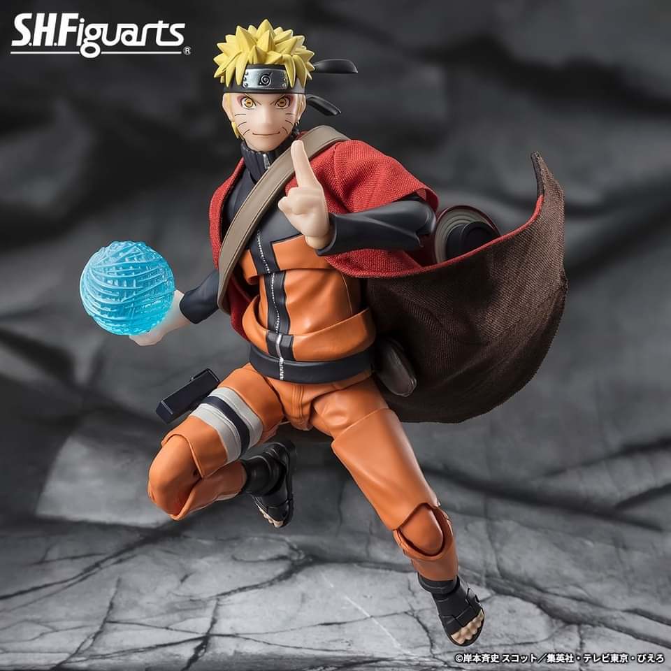 FIGURA NARUTO UZUMAKI SAGE MODE SAVIOR OF KONOHA NARUTO SHIPPUDEN SH FIGUARTS PREMIUM BANDAI 14.5 CM - Image 3
