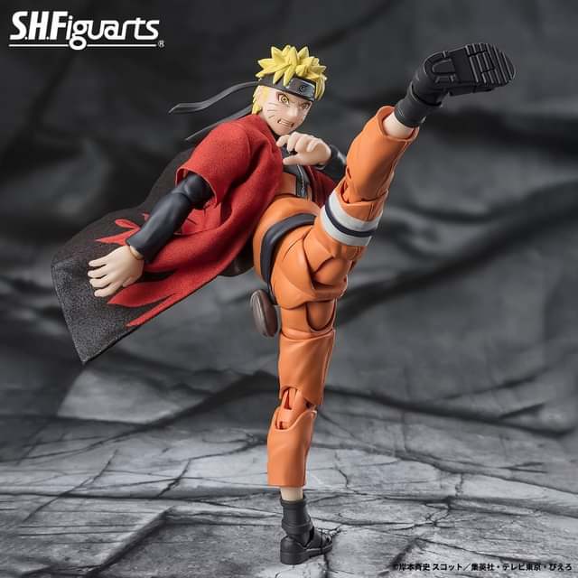 FIGURA NARUTO UZUMAKI SAGE MODE SAVIOR OF KONOHA NARUTO SHIPPUDEN SH FIGUARTS PREMIUM BANDAI 14.5 CM - Image 6