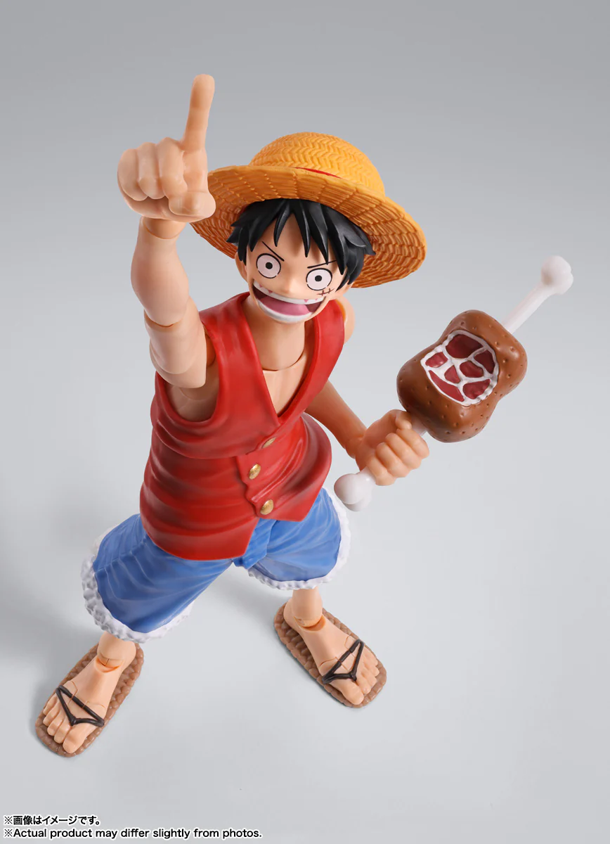 FIGURA ONE PIECE MONKEY D. LUFFY - ROMANCE DAWN - S.H. FIGUARTS BANDAI TAMASHII NATIONS - Image 3
