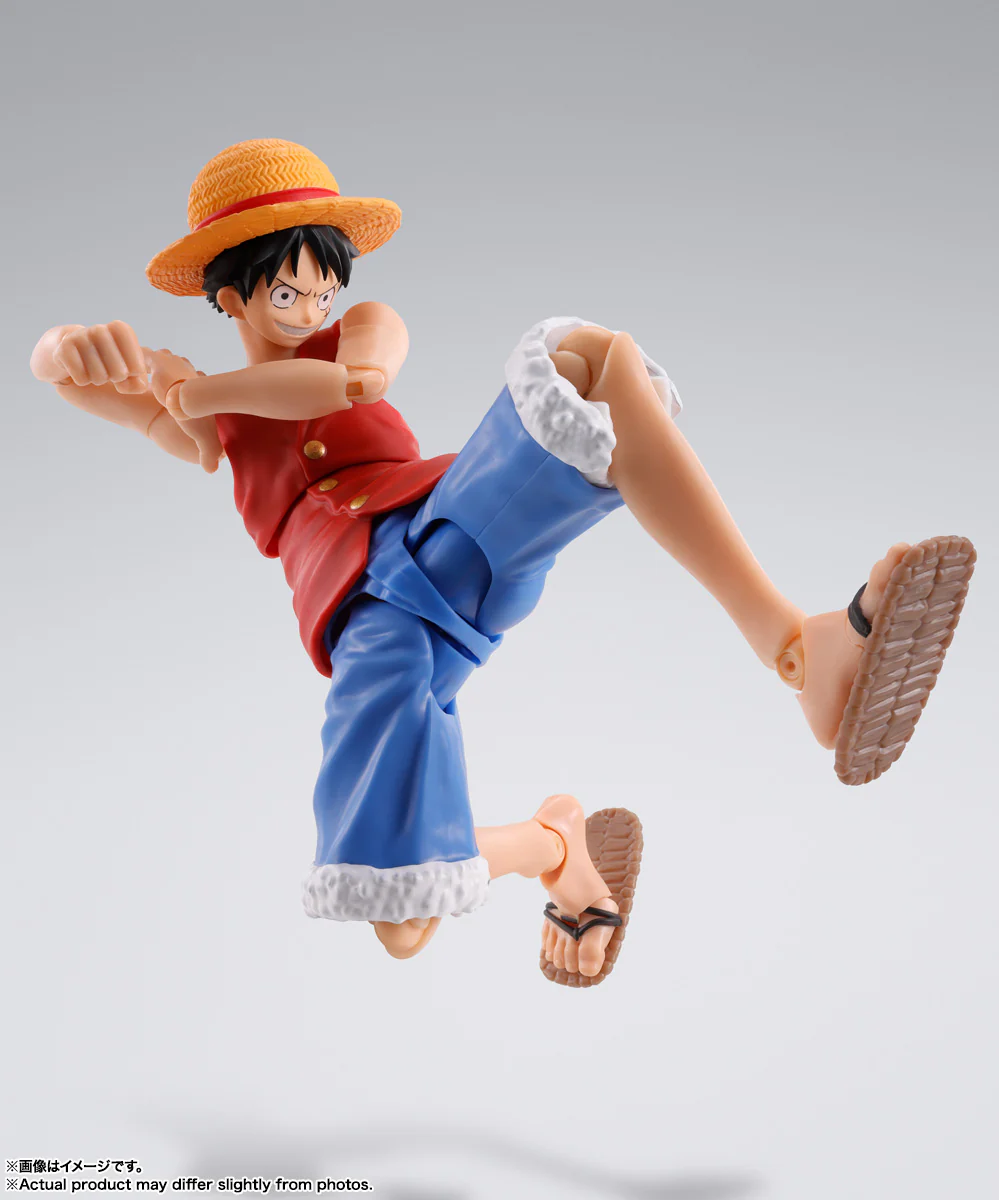 FIGURA ONE PIECE MONKEY D. LUFFY - ROMANCE DAWN - S.H. FIGUARTS BANDAI TAMASHII NATIONS - Image 4