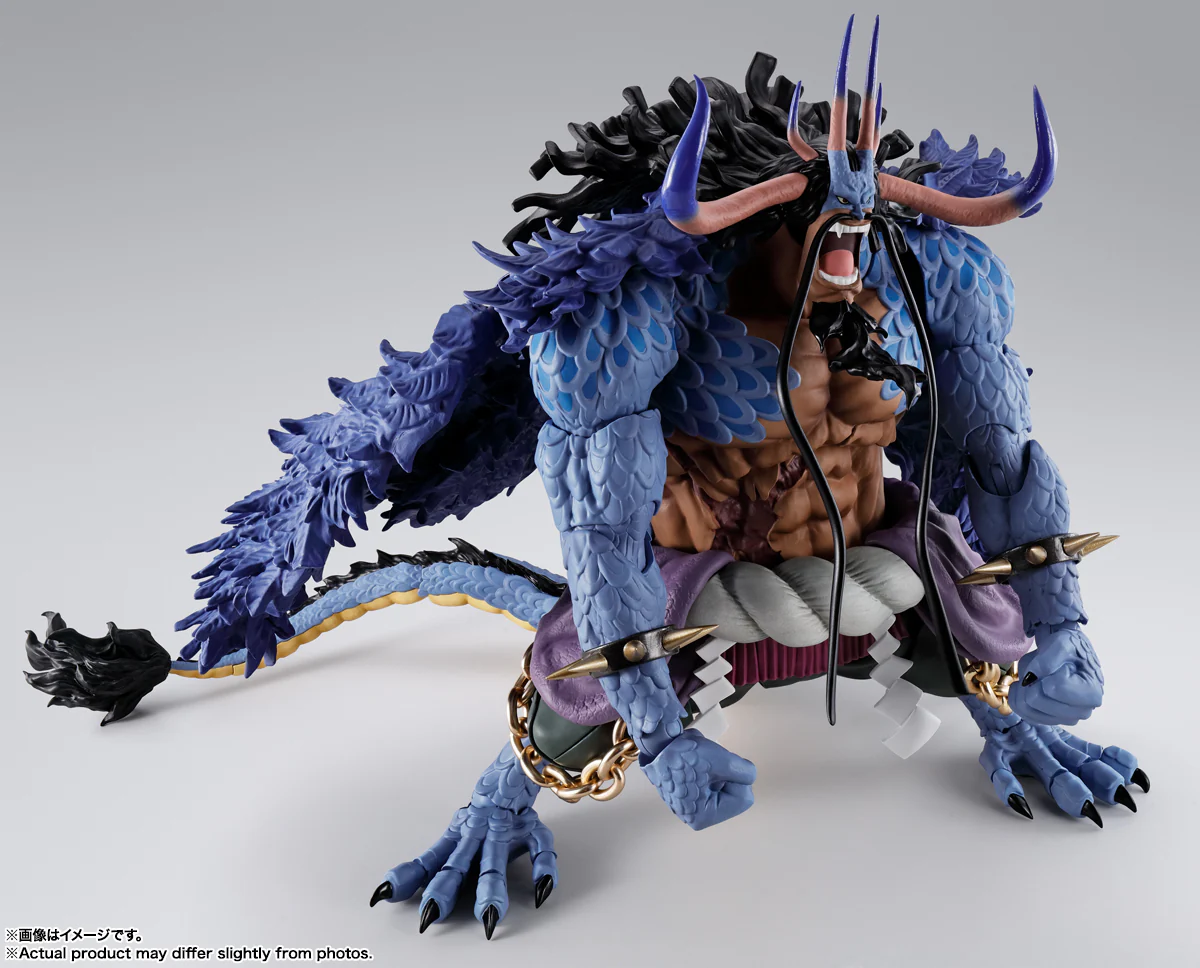 FIGURA ONE PIECE KAIDO KING OF THE BEASTS MAN-BEAST FORM 24.5 CM - S.H. FIGUARTS BANDAI SPIRITS TAMASHII NATIONS - Image 4