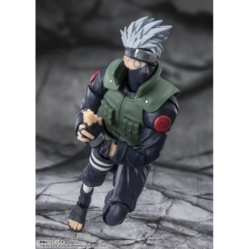 FIGURA HATAKE KAKASHI THE FAMED SHARINGAN HERO - NARUTO SHIPPUDEN - S.H. FIGUARTS BANDAI SPIRITS TAMASHII NATIONS 15CM (RE-RUN) - Image 2
