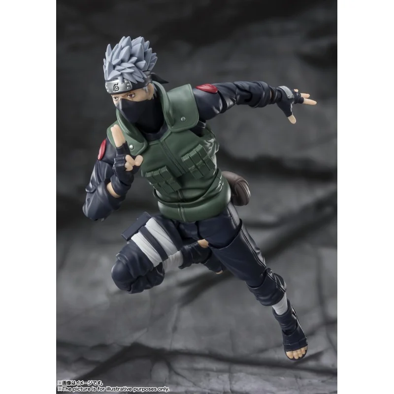 FIGURA HATAKE KAKASHI THE FAMED SHARINGAN HERO - NARUTO SHIPPUDEN - S.H. FIGUARTS BANDAI SPIRITS TAMASHII NATIONS 15CM (RE-RUN) - Image 3