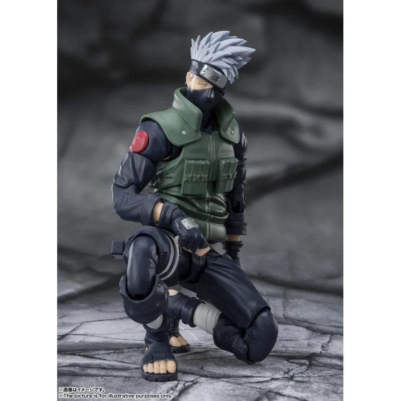 FIGURA HATAKE KAKASHI THE FAMED SHARINGAN HERO - NARUTO SHIPPUDEN - S.H. FIGUARTS BANDAI SPIRITS TAMASHII NATIONS 15CM (RE-RUN) - Image 4