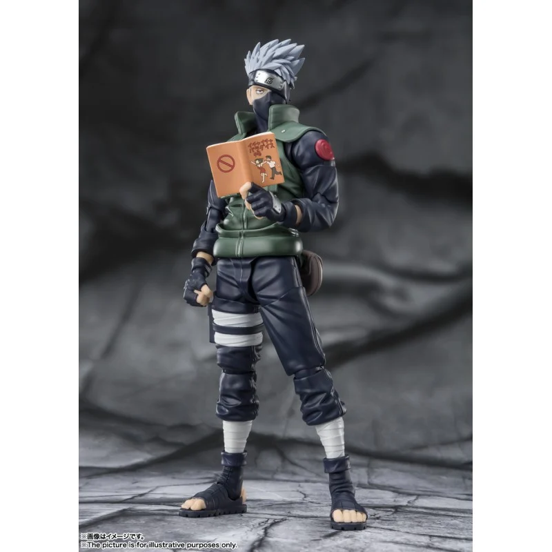 FIGURA HATAKE KAKASHI THE FAMED SHARINGAN HERO - NARUTO SHIPPUDEN - S.H. FIGUARTS BANDAI SPIRITS TAMASHII NATIONS 15CM (RE-RUN) - Image 6