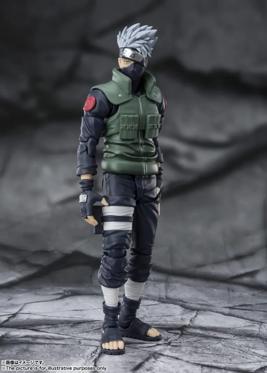 FIGURA HATAKE KAKASHI THE FAMED SHARINGAN HERO - NARUTO SHIPPUDEN - S.H. FIGUARTS BANDAI SPIRITS TAMASHII NATIONS 15CM (RE-RUN) - Image 7