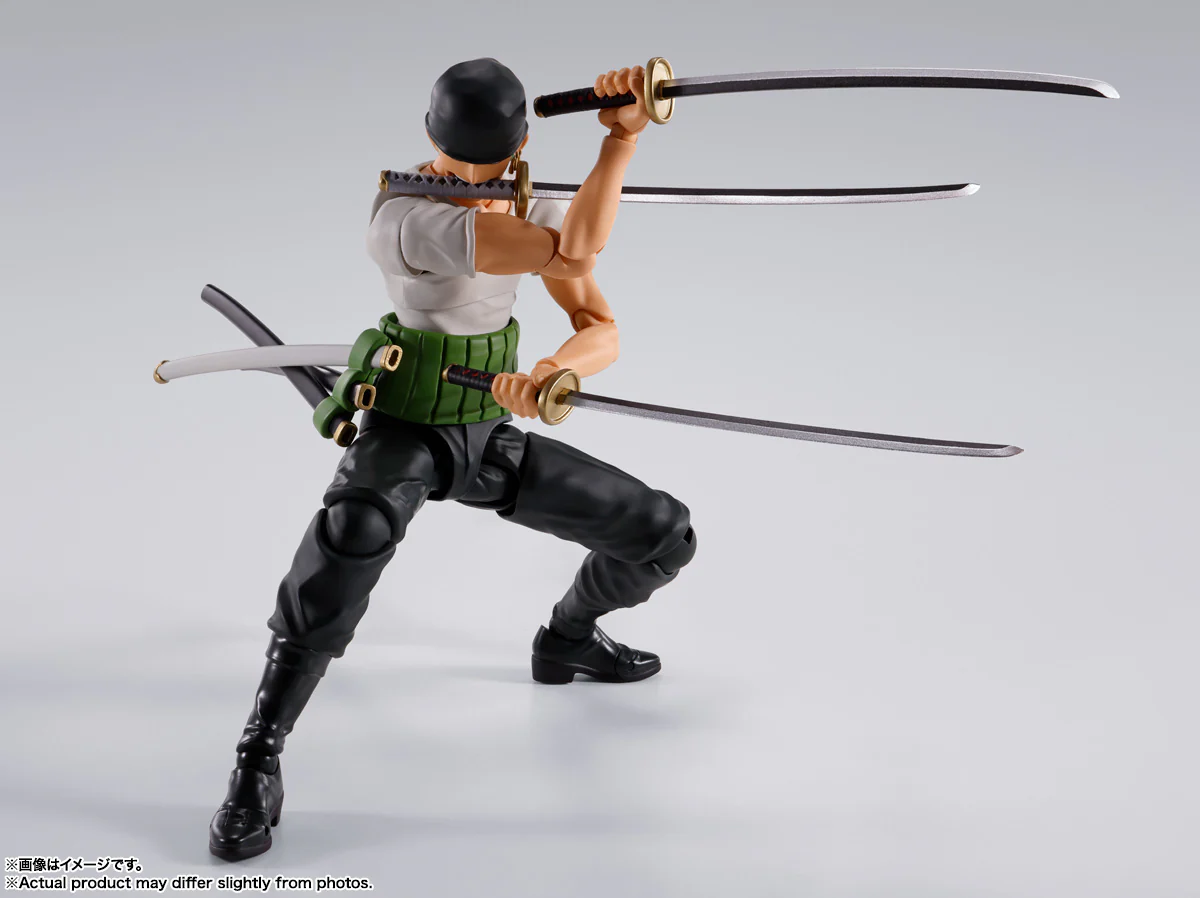 FIGURA ONE PIECE RORONOA ZORO - ROMANCE DAWN - S.H. FIGUARTS BANDAI SPIRITS TAMASHII NATIONS - Image 4