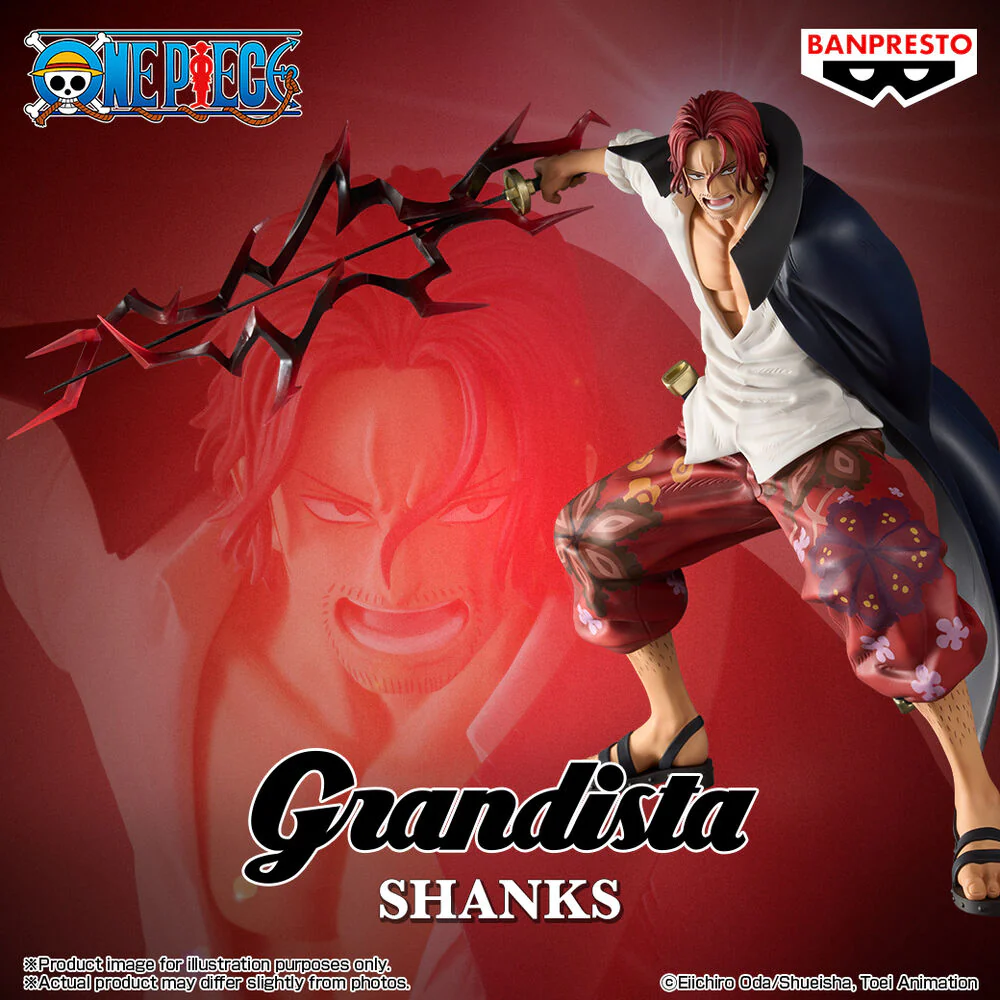 FIGURA ONE PIECE SHANKS GRANDISTA BANPRESTO - Image 6