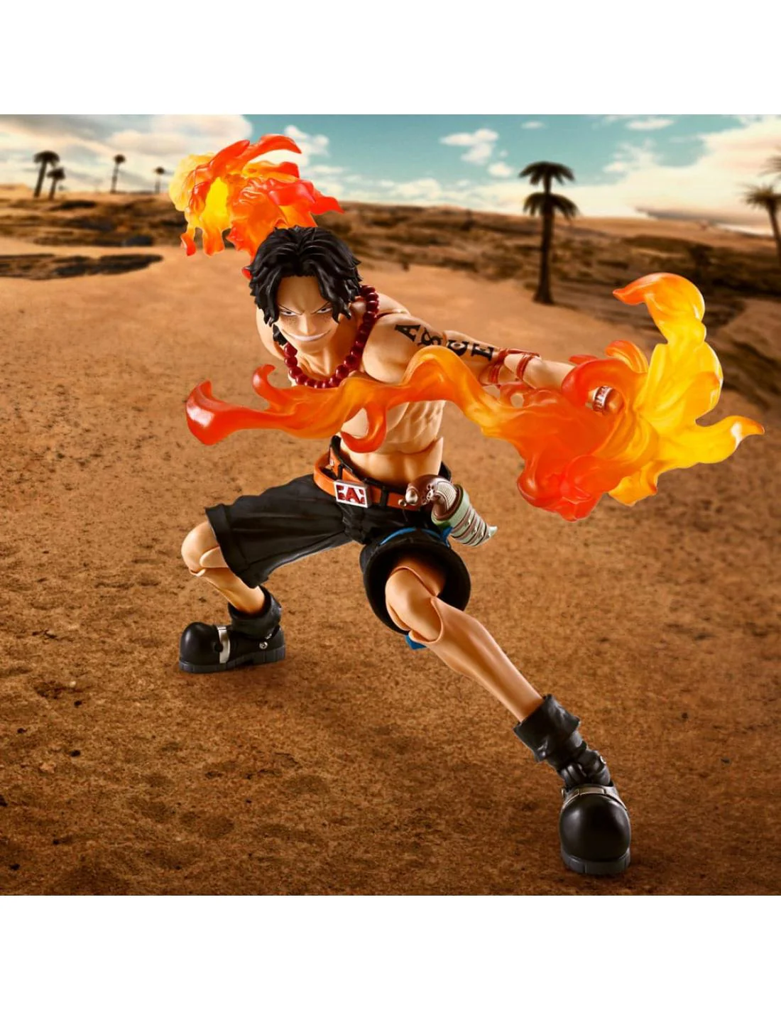 FIGURA ONE PIECE PORTGAS D. ACE -FIRE FIST- S.H. FIGUARTS BANDAI SPIRITS TAMASHII NATIONS 15,5 CM - Image 3