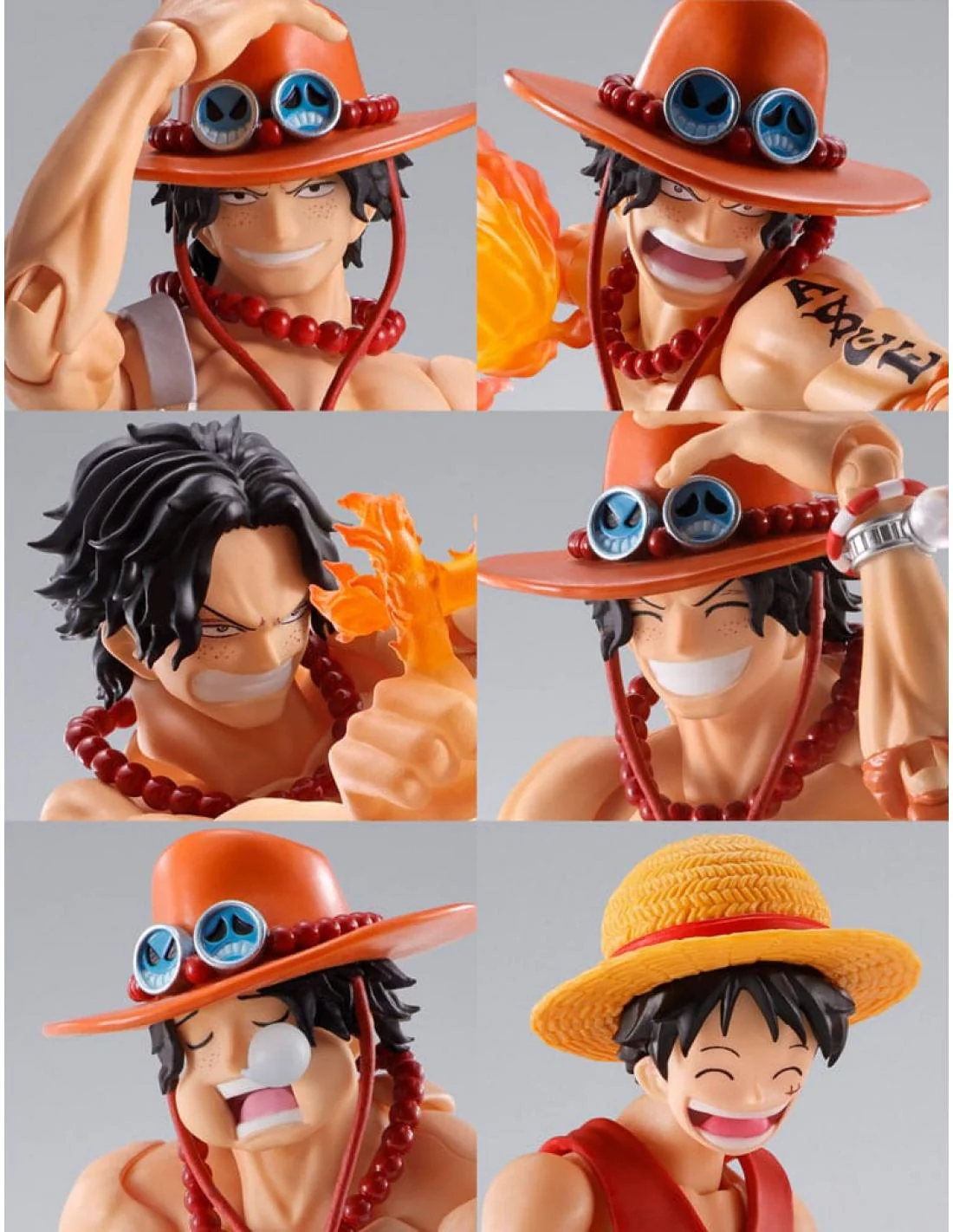 FIGURA ONE PIECE PORTGAS D. ACE -FIRE FIST- S.H. FIGUARTS BANDAI SPIRITS TAMASHII NATIONS 15,5 CM - Image 5