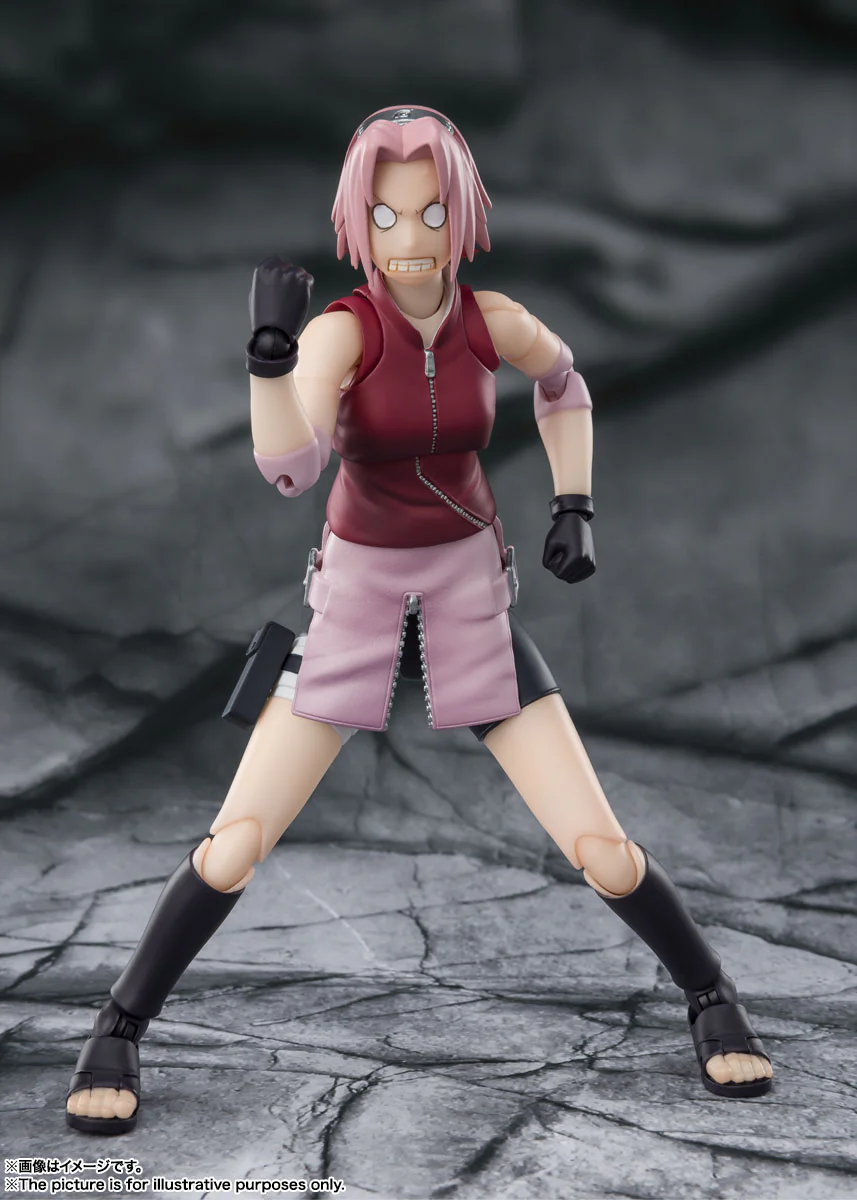 FIGURA SAKURA HARUNO INHERITOR TSUNADE'S INDOMINABLE WILL NARUTO SHIPPUDEN TAMASHII NATIONS - BANDAI SH FIGUARTS - Image 3