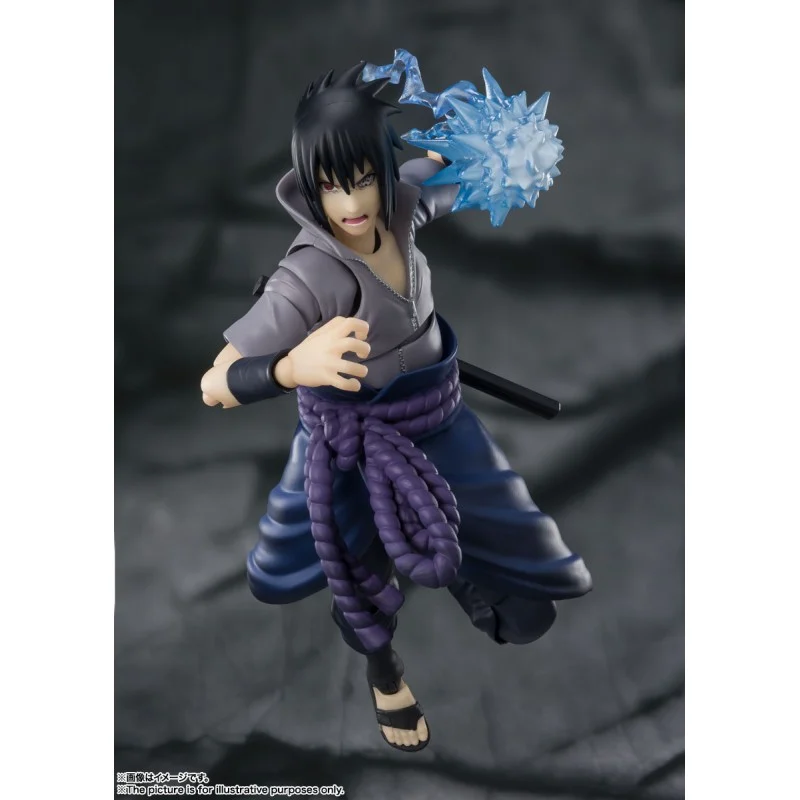 FIGURA SASUKE UCHIHA HE WHO BEARS ALL HATRED - NARUTO SHIPPUDEN - S.H. FIGUARTS BANDAI SPIRITS TAMASHII NATIONS 14,5 CM (RE-RUN) - Image 2