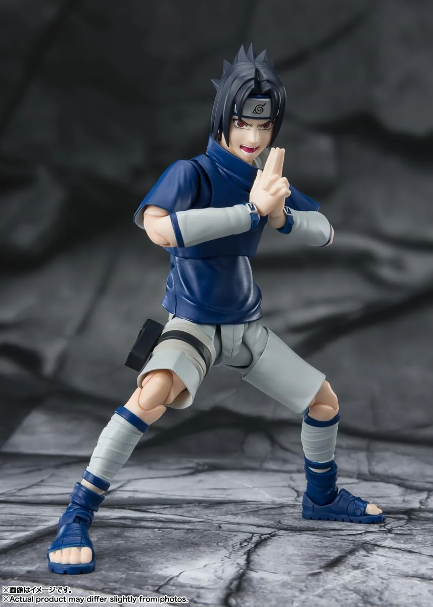 FIGURA SASUKE UCHIHA NINJA PRODIGY UCHIHA CLAN BLOODLINE NARUTO SHIPPUDEN TAMASHII NATIONS - BANDAI SH FIGUARTS - Image 5