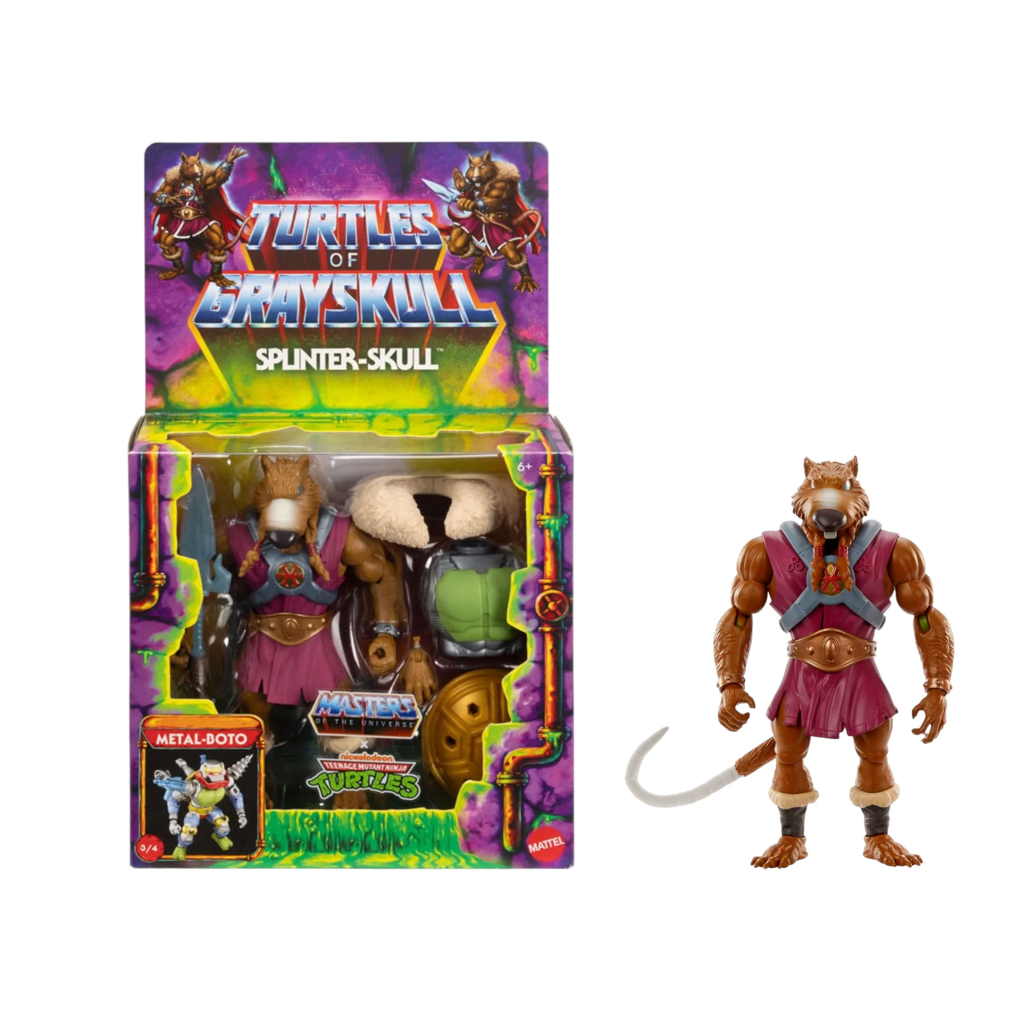 FIGURA SPLINTER TURTLES OF GRAYSKULL MASTERS OF THE UNIVERSE ORIGINS DELUXE