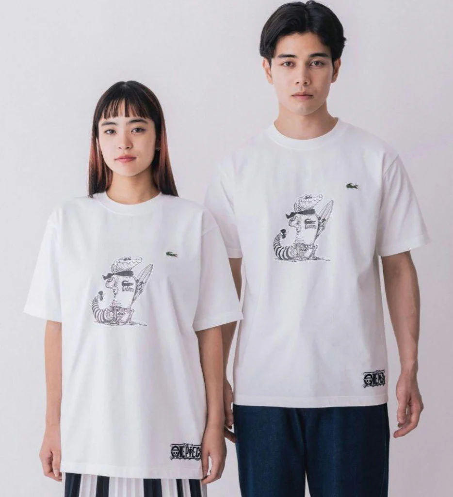 LACOSTE ONE PIECE CAMISETA BLANCA CROCODILE TALLA L MADE IN JAPAN - Image 3
