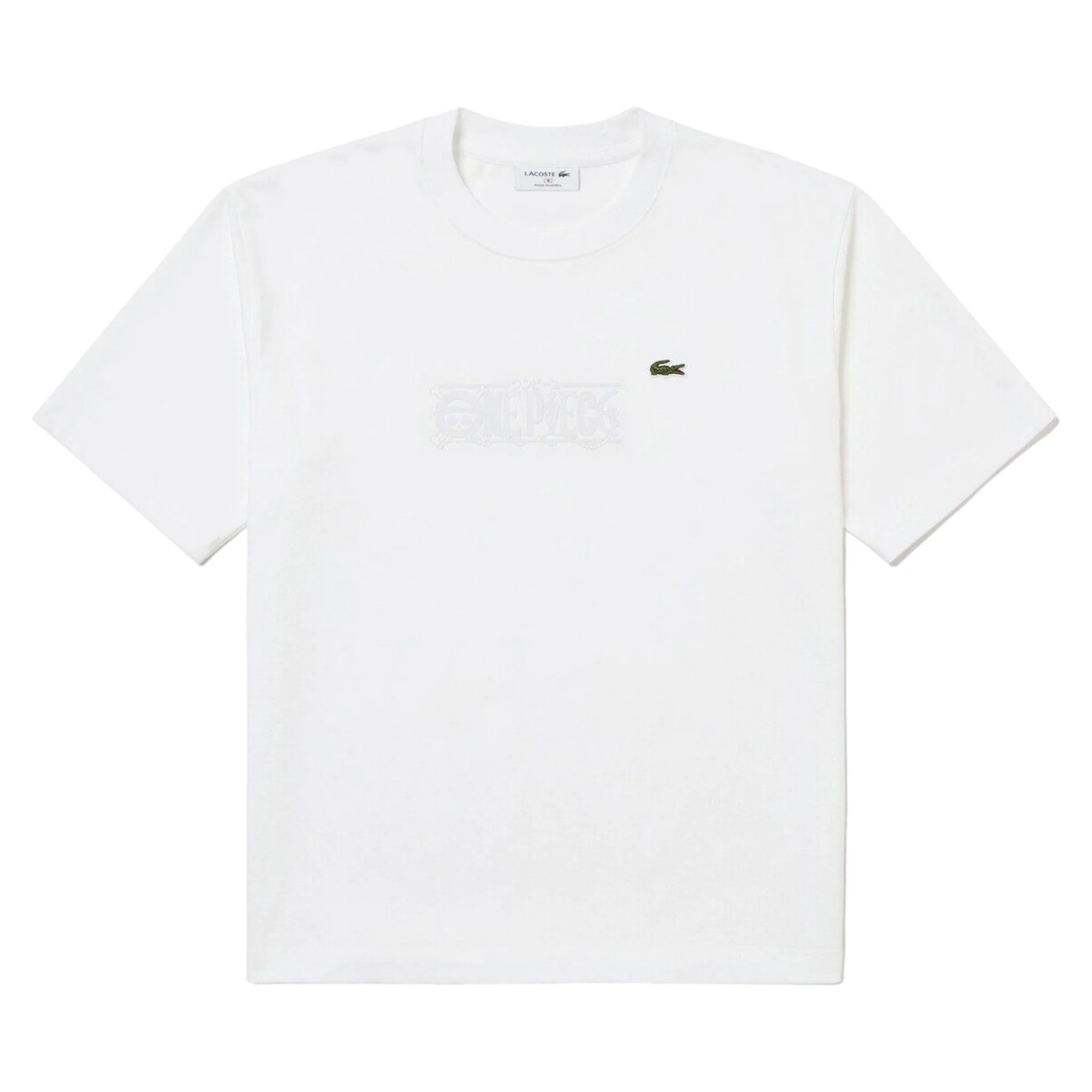 LACOSTE ONE PIECE CAMISETA BLANCA ROBIN & CROCODILE TALLA L & M MADE IN JAPAN - Image 3
