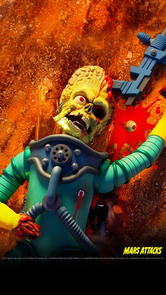 MARS ATTACKS FIGURA ULTIMATES MARTIAN WAVE 1 (SMASHING THE ENEMY) SUPER7 - Image 3