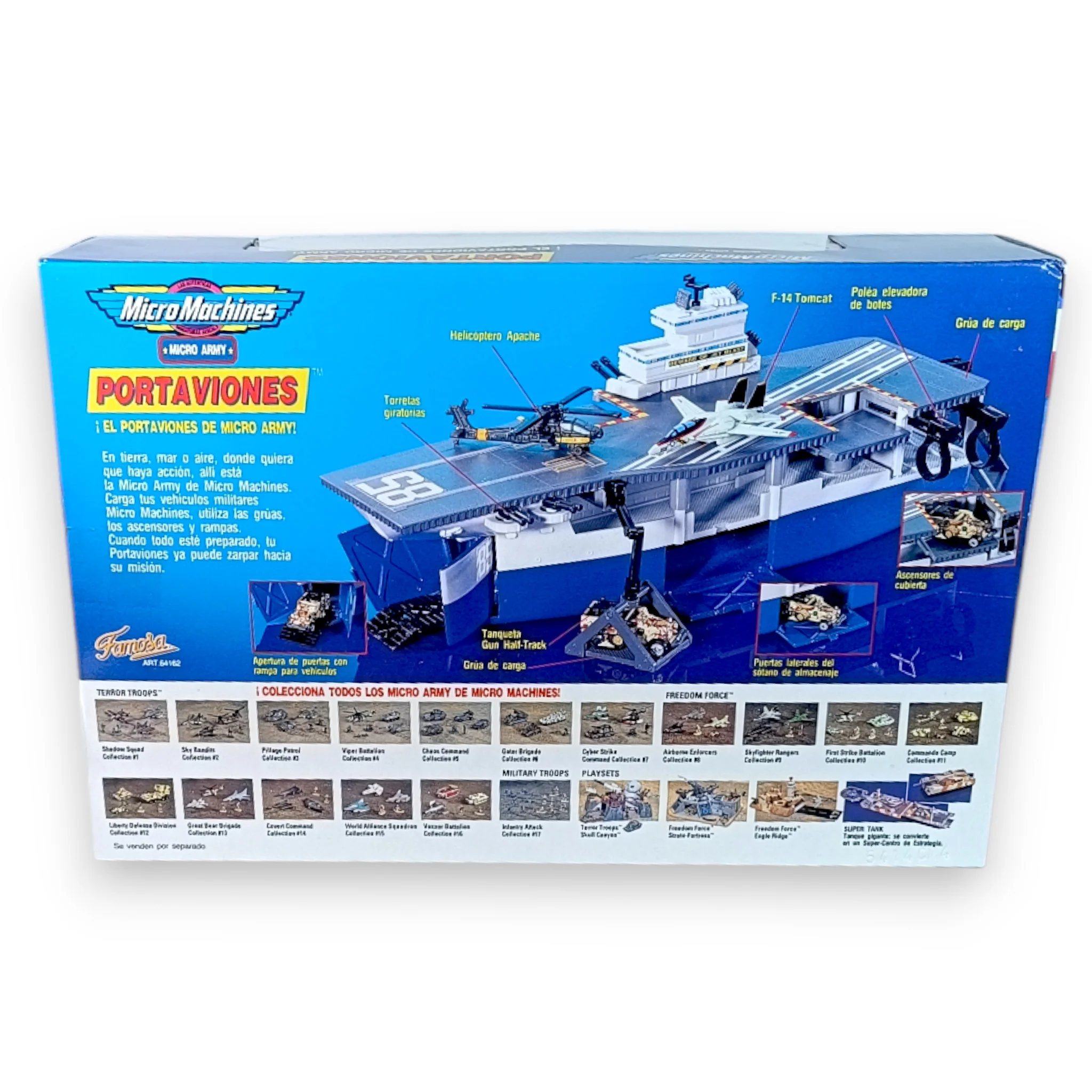 PLAYSET MICROMACHINES PORTAVIONES ARMY MICRO MACHINES FAMOSA GALOOB 1993 - Image 2