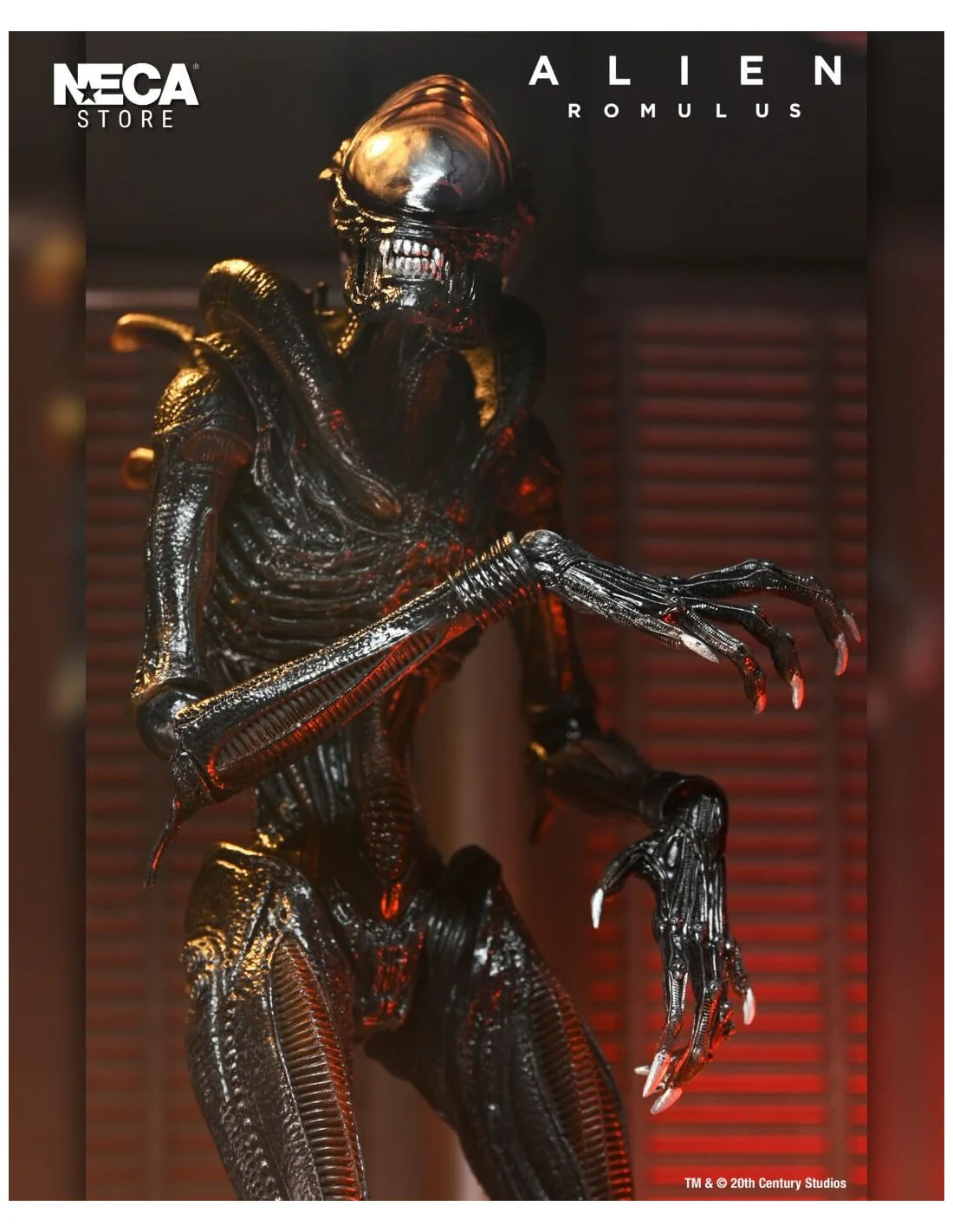 NECA ALIEN ULTIMATE SCORCHED XENOMORPH ROMULUS ACTION FIGURE - Image 8