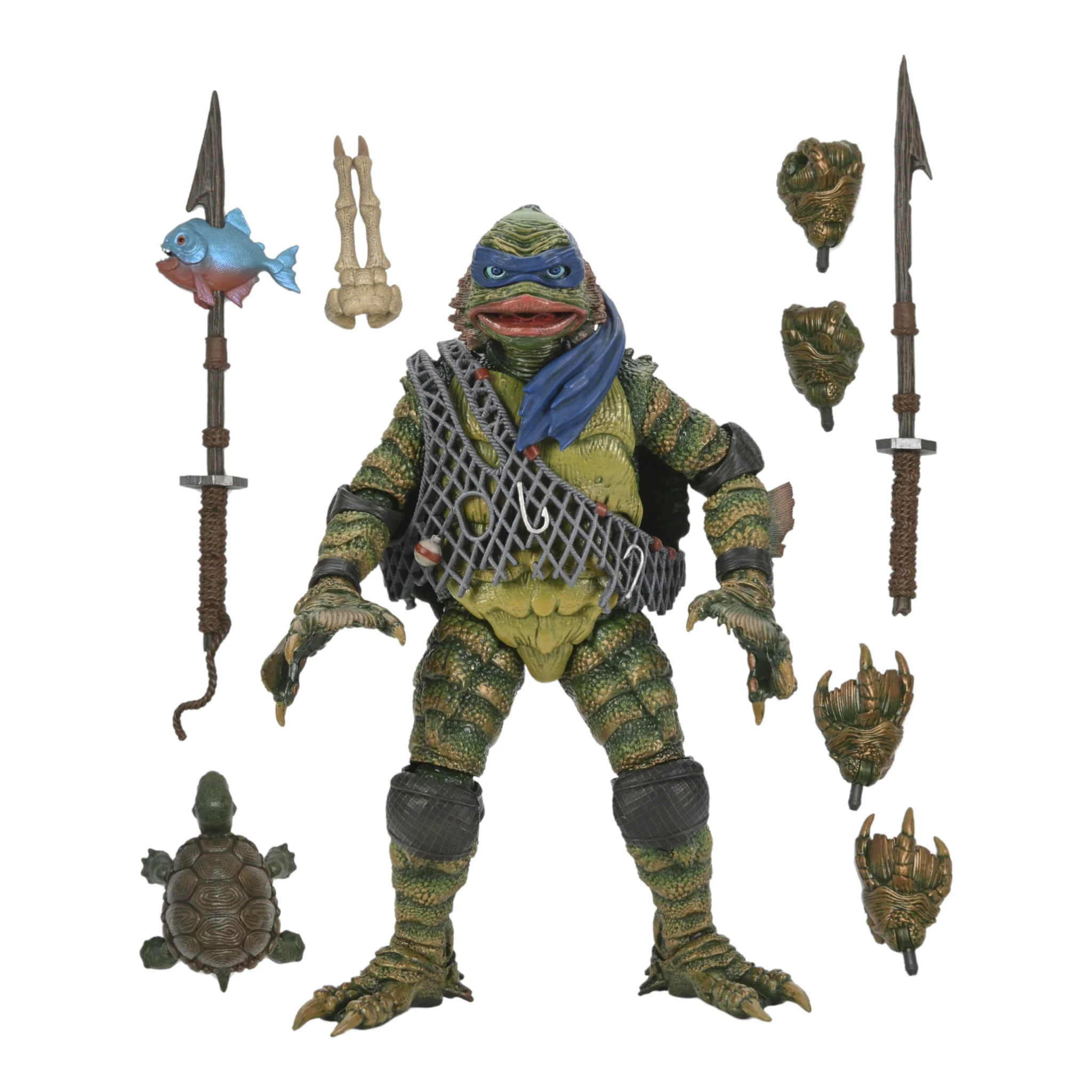 NECA - TEENAGE MUTANT NINJA TURTLES "LEONARDO AS THE CREATURE FROM THE BLACK LAGOON" UNIVERSAL MONSTERS - Image 3