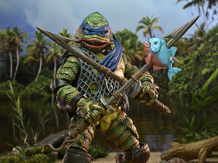 NECA - TEENAGE MUTANT NINJA TURTLES "LEONARDO AS THE CREATURE FROM THE BLACK LAGOON" UNIVERSAL MONSTERS - Image 5