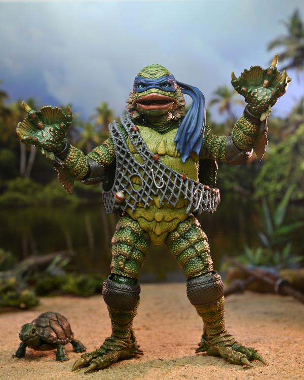 NECA - TEENAGE MUTANT NINJA TURTLES "LEONARDO AS THE CREATURE FROM THE BLACK LAGOON" UNIVERSAL MONSTERS - Image 6