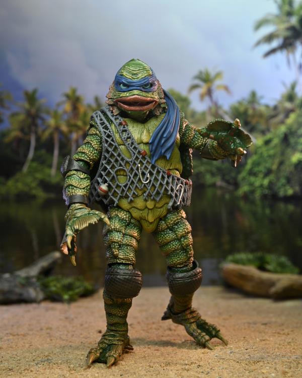 NECA - TEENAGE MUTANT NINJA TURTLES "LEONARDO AS THE CREATURE FROM THE BLACK LAGOON" UNIVERSAL MONSTERS - Image 7