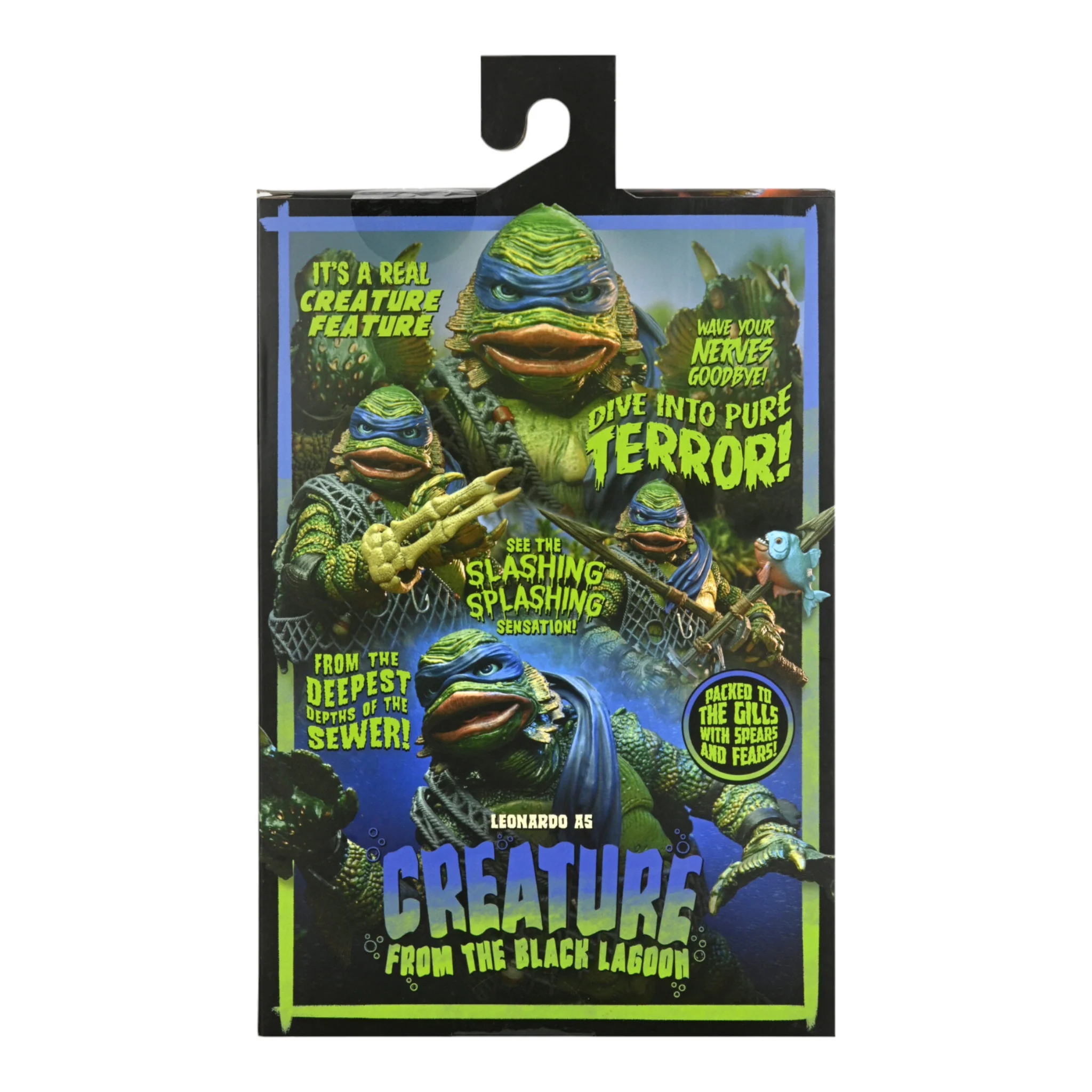NECA - TEENAGE MUTANT NINJA TURTLES "LEONARDO AS THE CREATURE FROM THE BLACK LAGOON" UNIVERSAL MONSTERS - Image 9