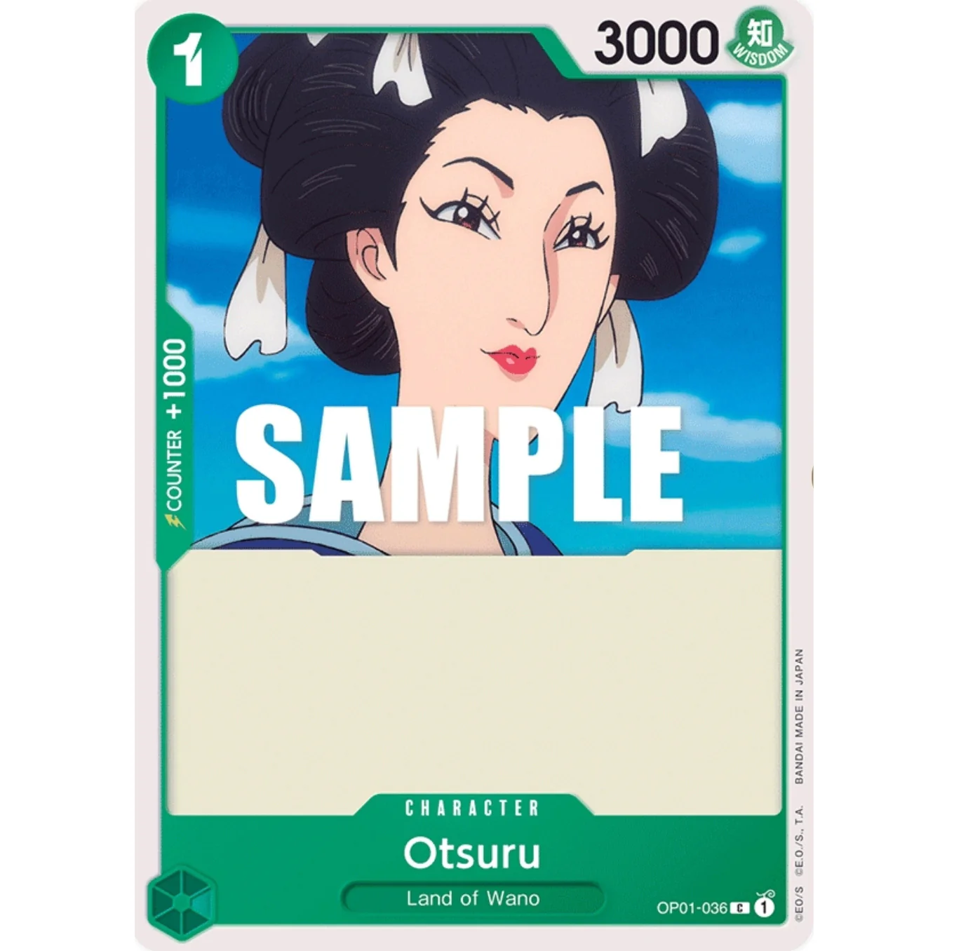 ONE PIECE CARD GAME OP01-036 C OTSURU "ROMANCE DAWN INGLÉS"